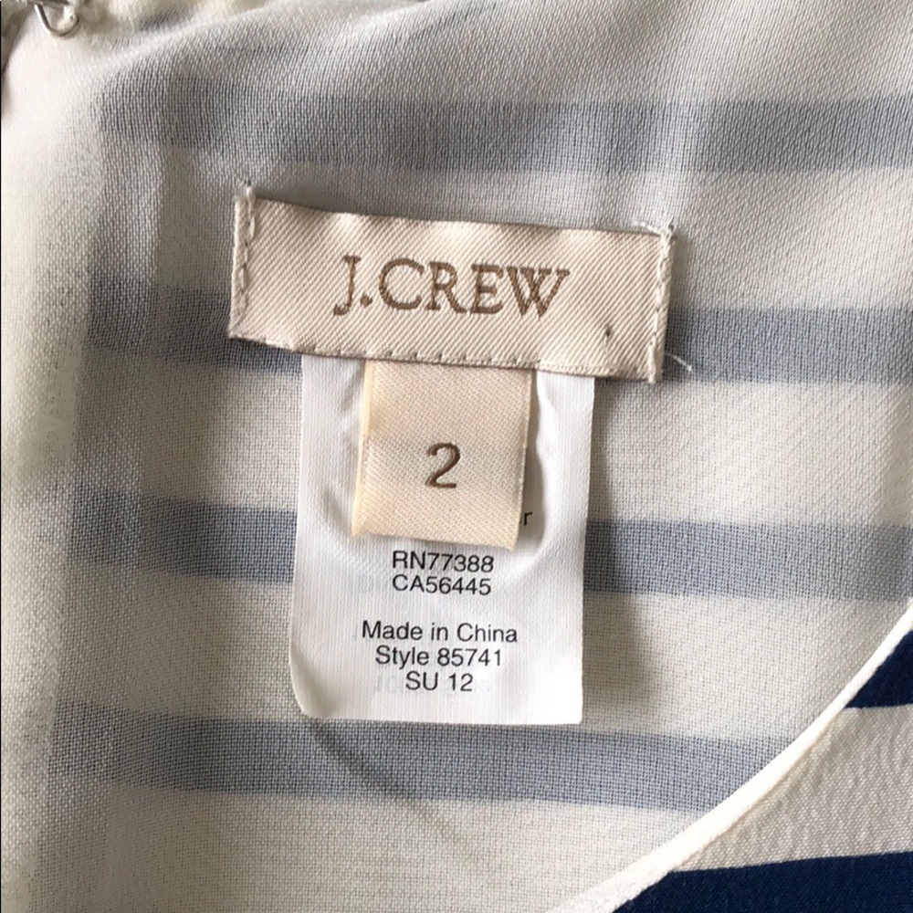 J.Crew silk striped dress - Picture 4 of 7